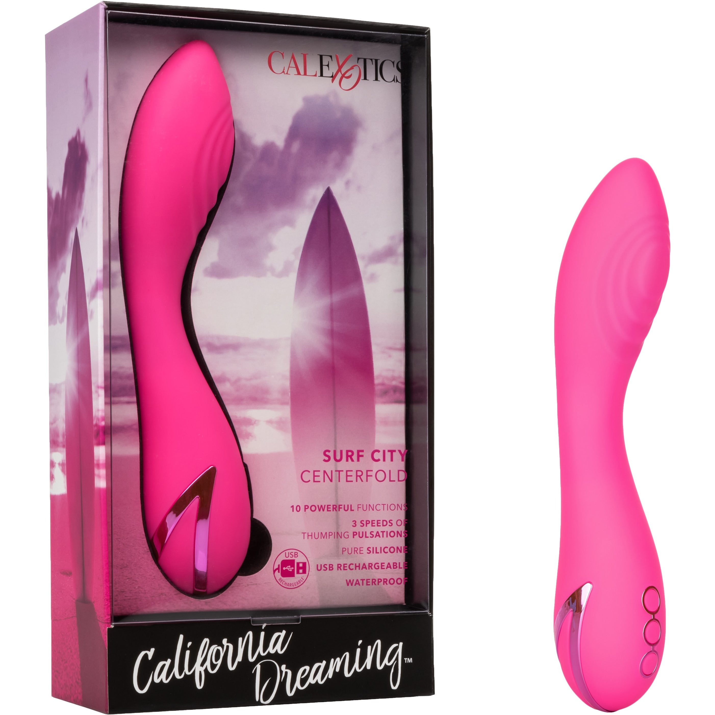 CalExotics® California Dreaming – Surf City Centerfold – Vibrateur - Rose