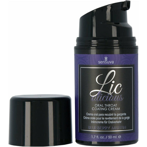 Sensuva Licolicious – Crème de revêtement de gorge aromatisée – 1,7 oz - Muffin de myrtilles image 0