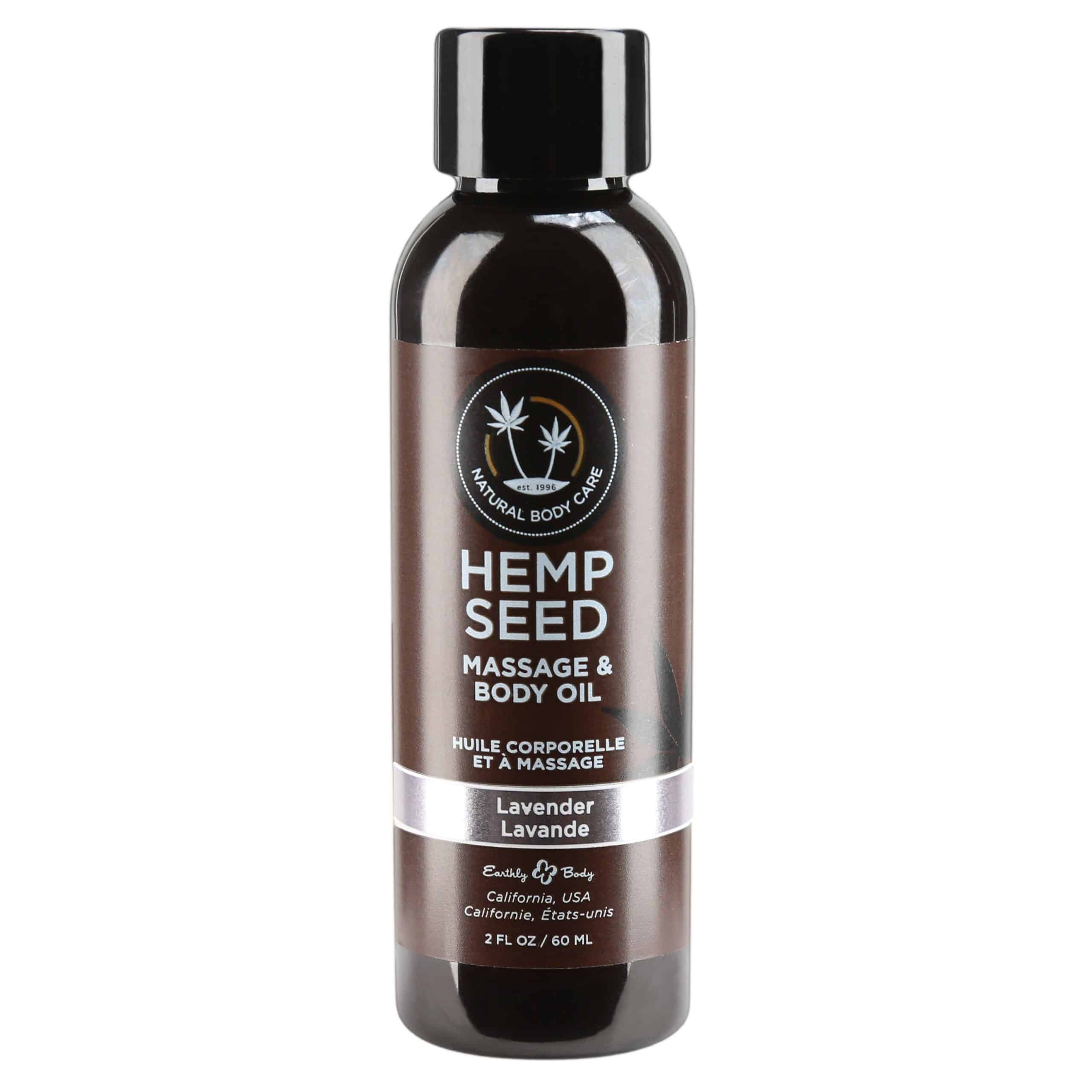 Massage et huile corporelle de chanvre terrestre - Lavande - 60ml/2oz image 0