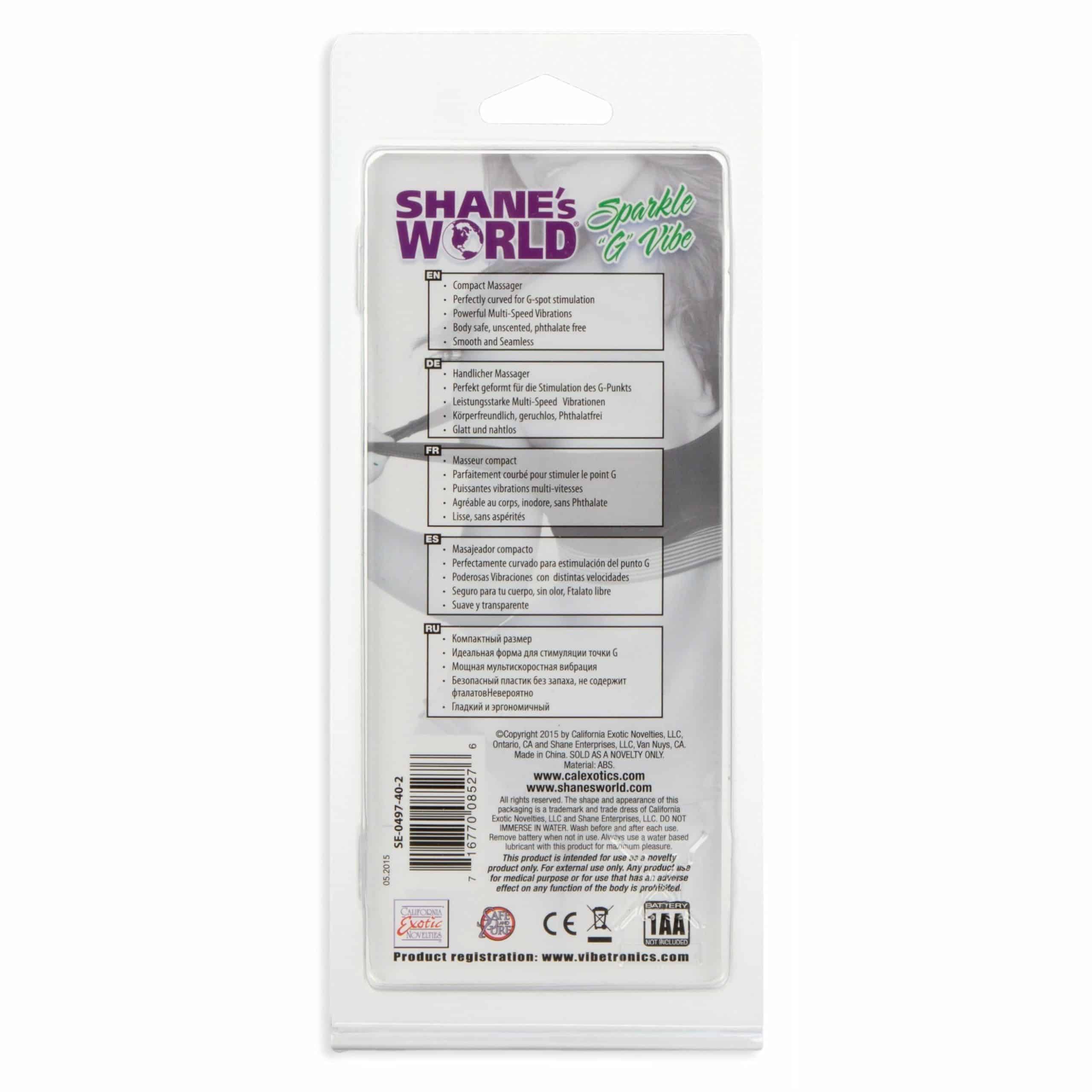 Vibe CalExotics® Shane's World Sparkle G - Violet image 5