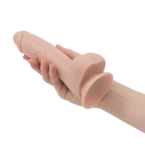 Pure Love® - 7.5 pouces réaliste Dildo silicone avec boules – Beige image 1