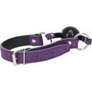 Peine Violet Suede Balle de Bondage Gag image 0