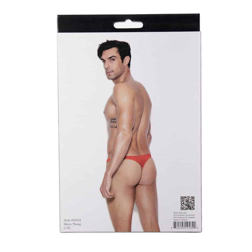 Moments élégants - Vivace Collection Raah – Hommes Micro Mini String - Rouge L/XL image 2