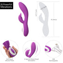 Pure Love® - Vibrateur G-Spot de style lapin - violet