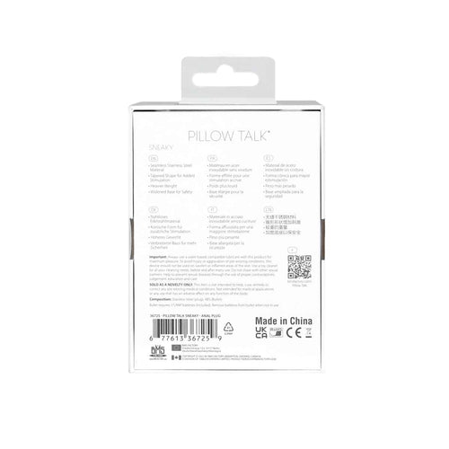 Oreiller Talk® Sneaky Plug anal en acier inoxydable luxueux image 3