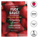 CalExotics® – Sauce à la baise – Lubrifiant personnel à base d'eau – Fraise – Sachet - 0.08 fl.oz/2.37ml