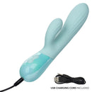 CalExotics® Aura Dual Vibe Ripple – Bleu clair
