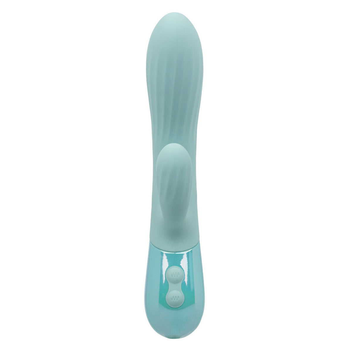 CalExotics® Aura Dual Vibe Ripple – Bleu clair
