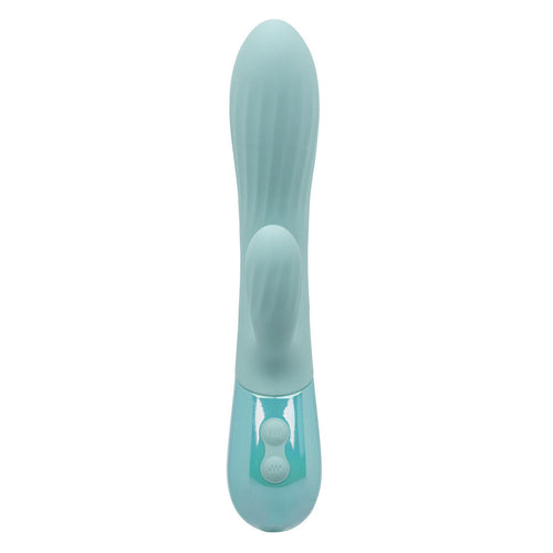 CalExotics® Aura Dual Vibe Ripple – Bleu clair