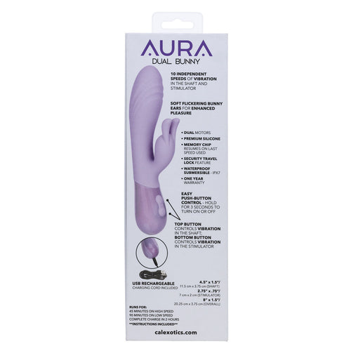 CalExotics® Aura Dual Vibe de rinçage – violet clair