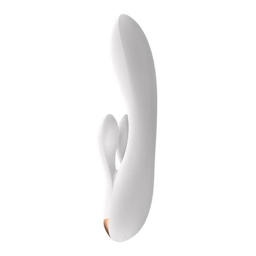 Satisfyer - Double Vibrateur Flex - Blanc