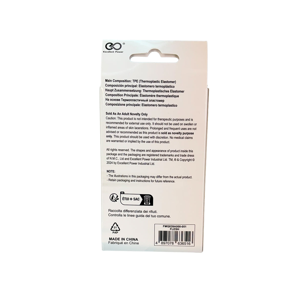 NMC – Sip en vrac – Masturbateur comme la vie – 5,2 po – Beige