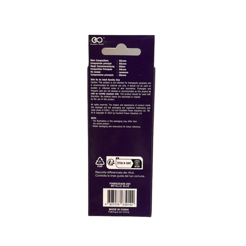 NMC – G Stuck – Plug anal silicone – Bleu métallisé