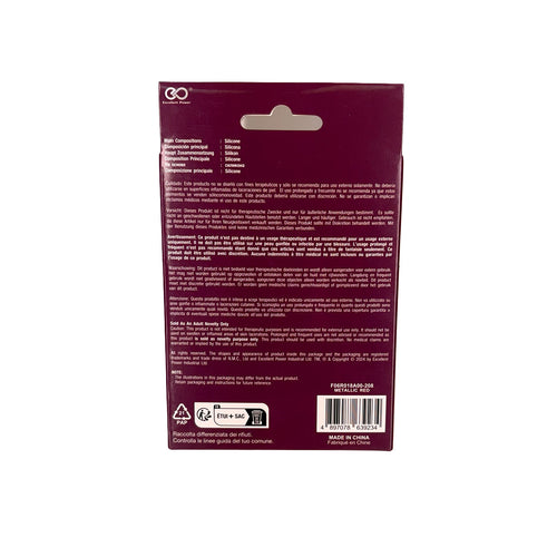 NMC – G Stuck – Plug anal silicone – Rouge métallisé