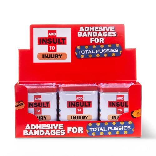Ajouter l'insulte aux bandes adhésives de blessure