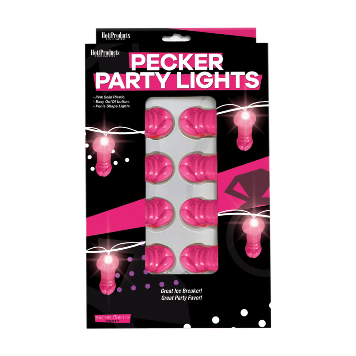 Produits chauds - Bachelorette Party Pecker Party Lights – 10 pieds.