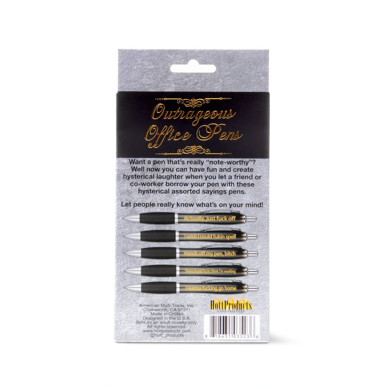 Stylos de bureau orageux – Paquet de 5 (coût par stylo)