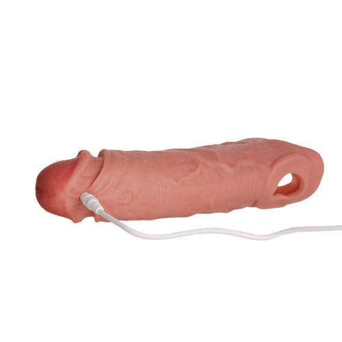 Épaisseur Dick Vibrant Pénis Manche – Caramel