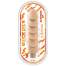 Dildo flexible vibrant rapide vissé Dick – Beige