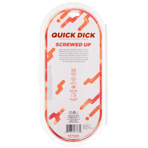 Dildo flexible vibrant rapide vissé Dick – Beige