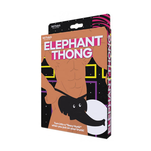 String éléphant – Noir – Taille unique