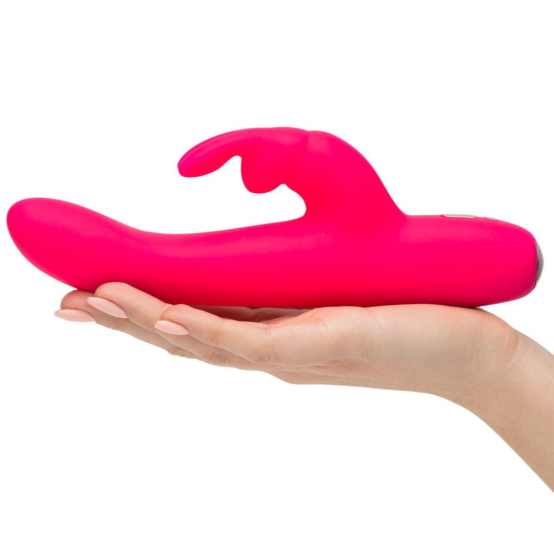 Happy Rabbit® - Vibrateur rechargeable mince courbe - rose
