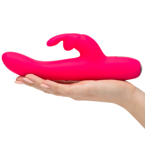 Happy Rabbit® - Vibrateur rechargeable mince courbe - rose