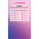 Lovense Lush 2 – Oeuf vibrant portable Bluetooth – Rose