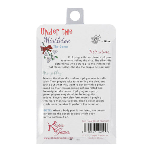 Sous le Mistletoe, les dés du jeu