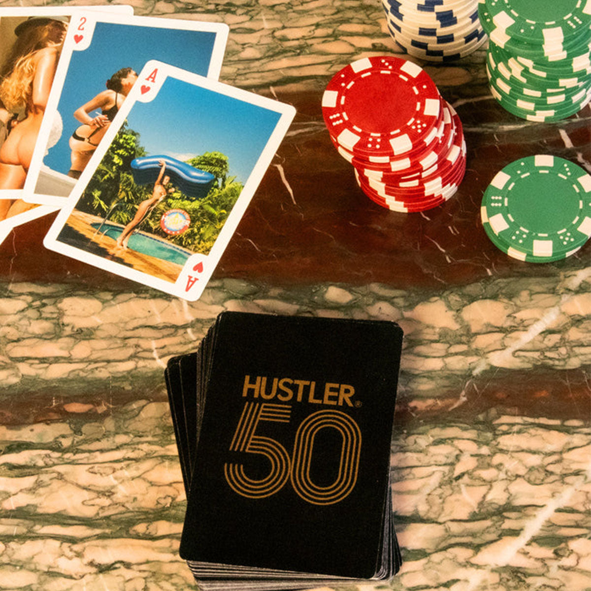 Jeux de Kheper Hustler 50 cartes de jeu féminines pleine nu – 1 pack