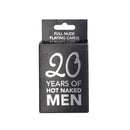 20 ans d'hommes nus chauds Cartes de jeu pleine nu