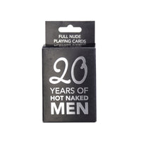 20 Years of Hot Naked Men Full Nude Playing Cards