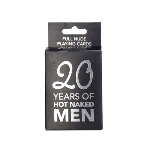 20 ans d'hommes nus chauds Cartes de jeu pleine nu