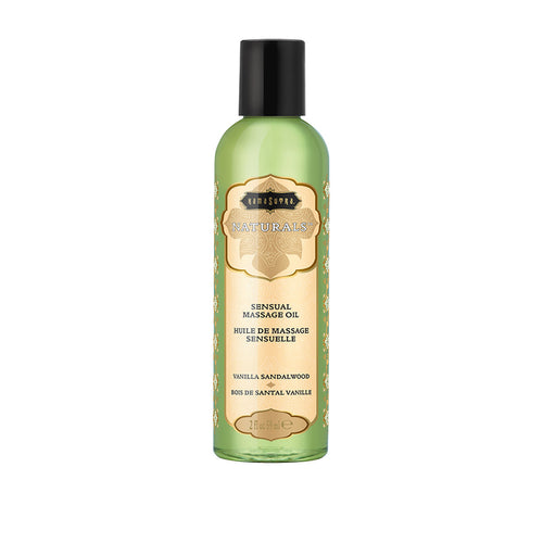 Kama Sutra Naturals Huile de massage sensorielle – Sandal de vanille – 2 oz/59 ml