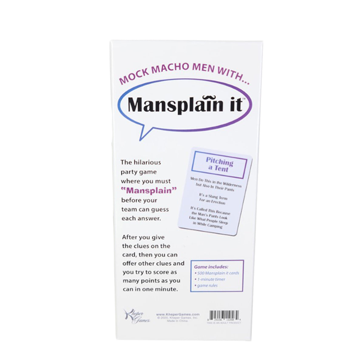 Jeux de Kheper - Mansplain ItTM Le jeu des Clues Condescendantes!