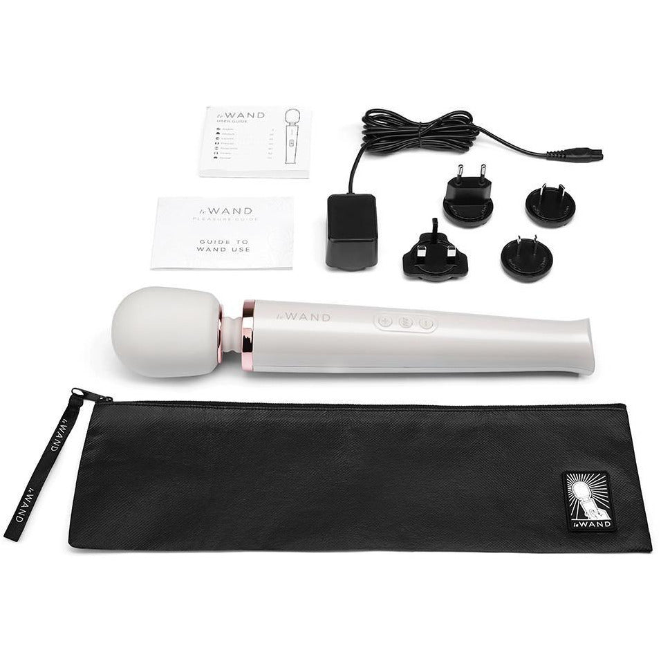 Le Wand Rechargeable masseur – blanc perle