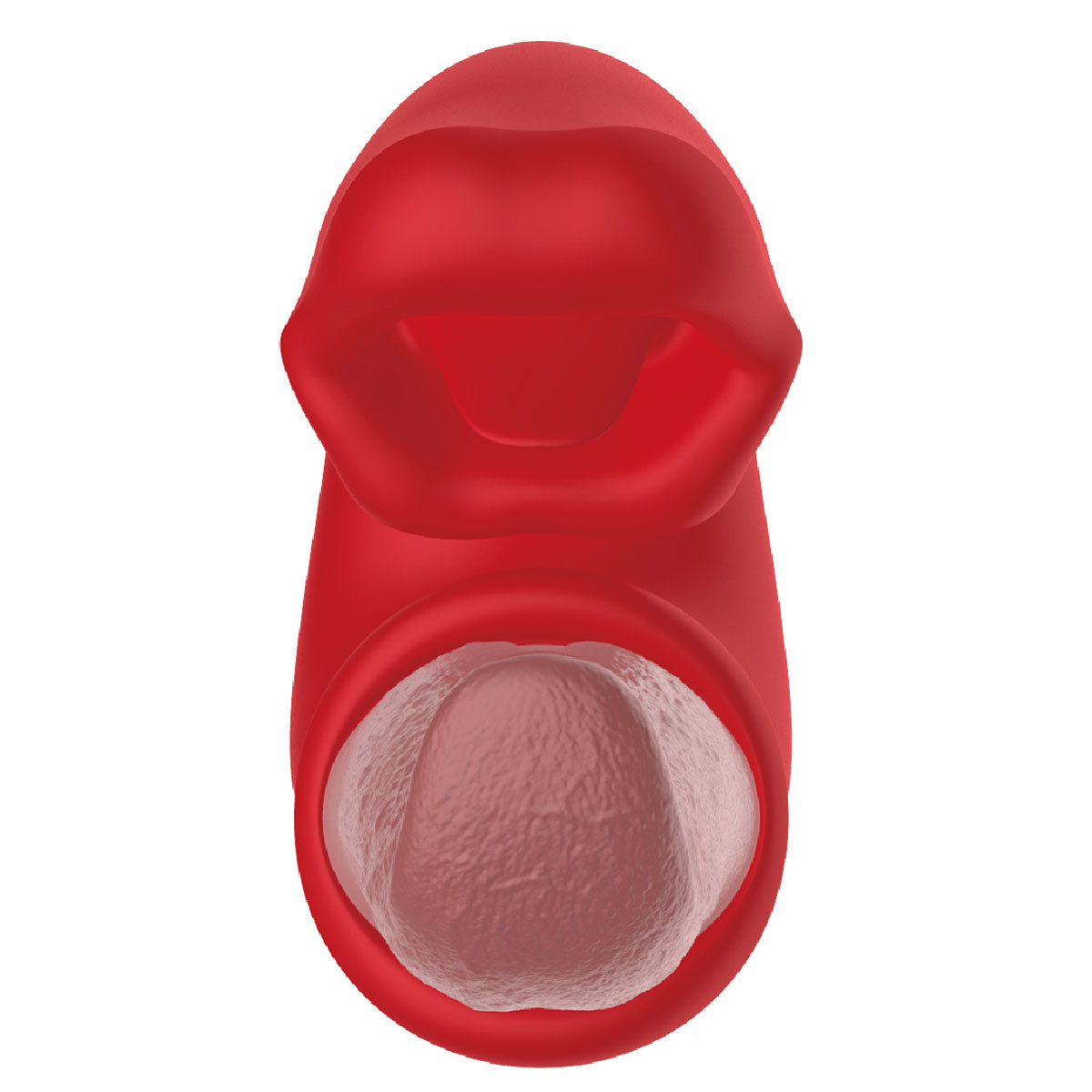 BMS Factory baiser lèvres stimulateur double - rouge