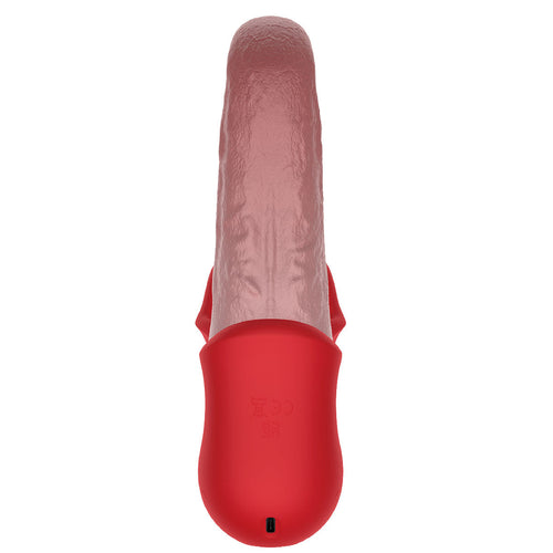 BMS Factory baiser lèvres stimulateur double - rouge