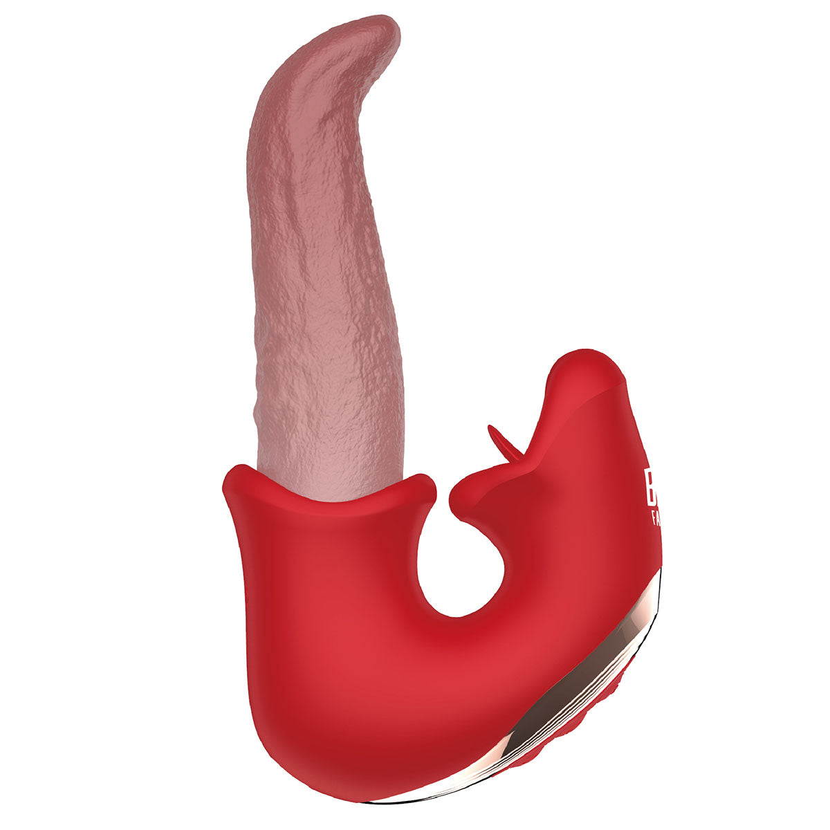 BMS Factory baiser lèvres stimulateur double - rouge