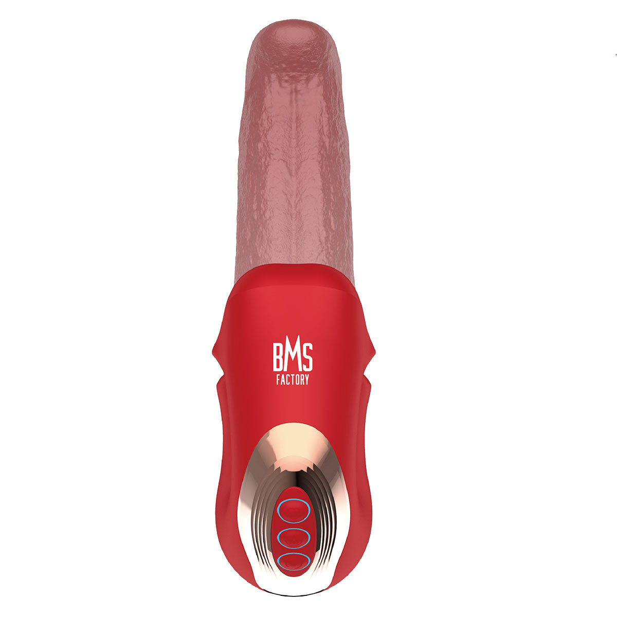 BMS Factory baiser lèvres stimulateur double - rouge