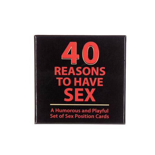 40 raisons d'avoir un jeu de carte sexuelle