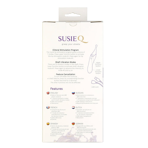 Sept créations - Susie Q - Gras vos feuilles Stimulateur clitoris - violet