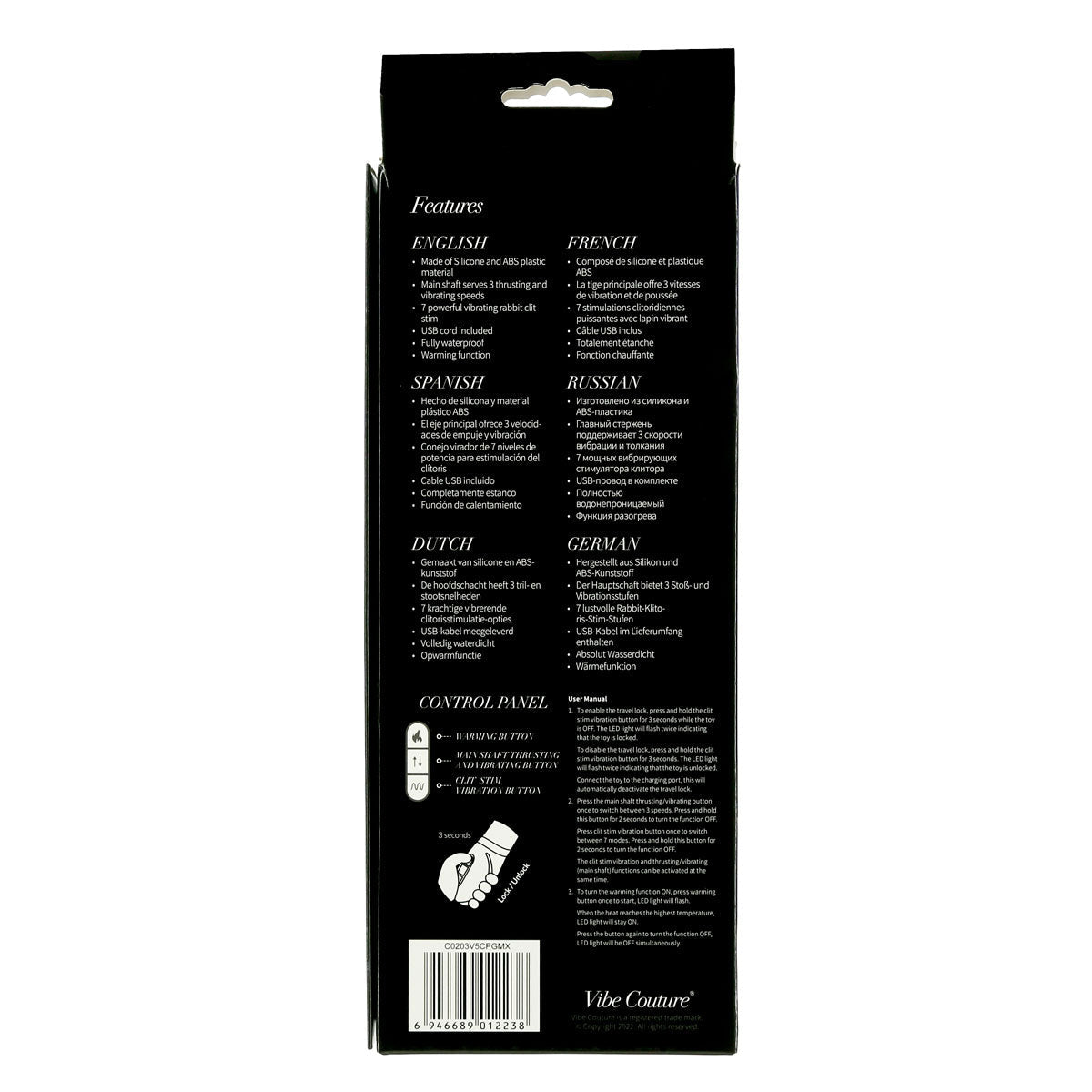 Vibe Couture® - Vibrateur de poussée rechargeable – Violet