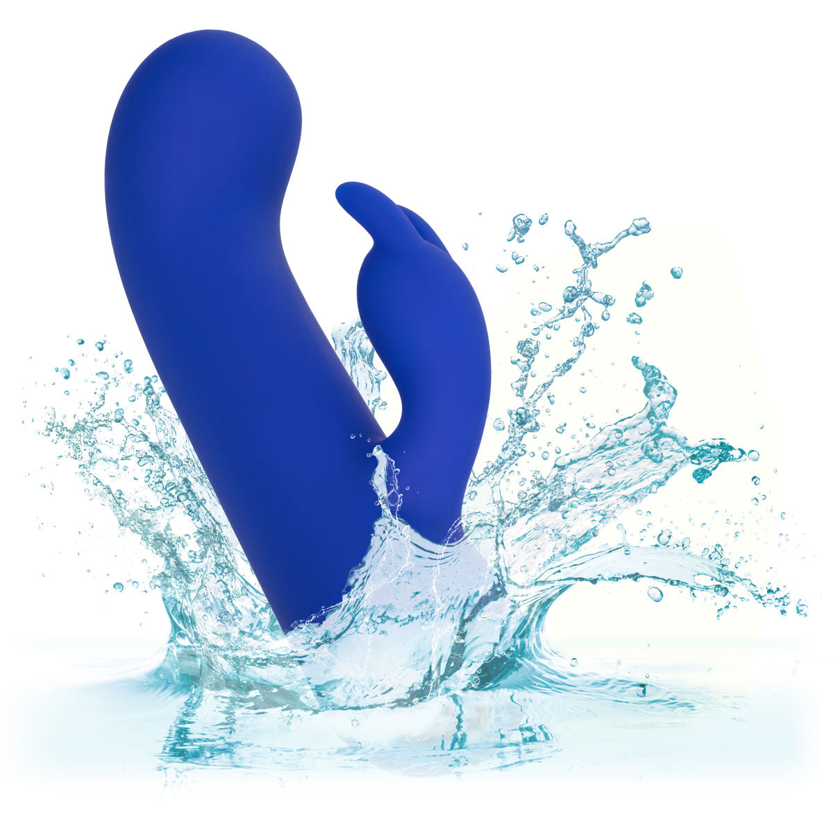 CalExotics® – Thicc – Chubby Bunny - Vibrateur en silicone liquide - Bleu