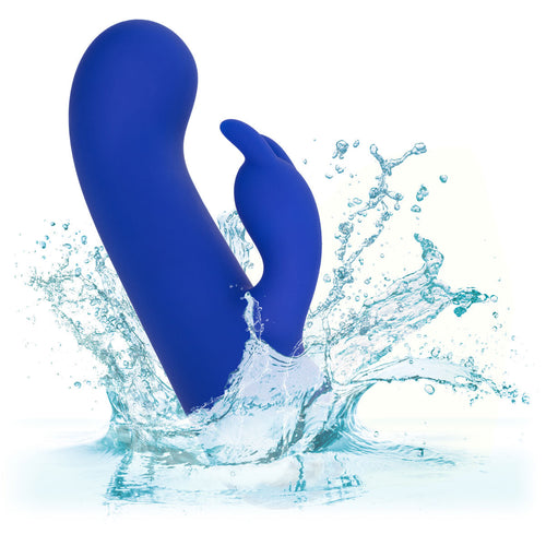 CalExotics® – Thicc – Chubby Bunny - Vibrateur en silicone liquide - Bleu