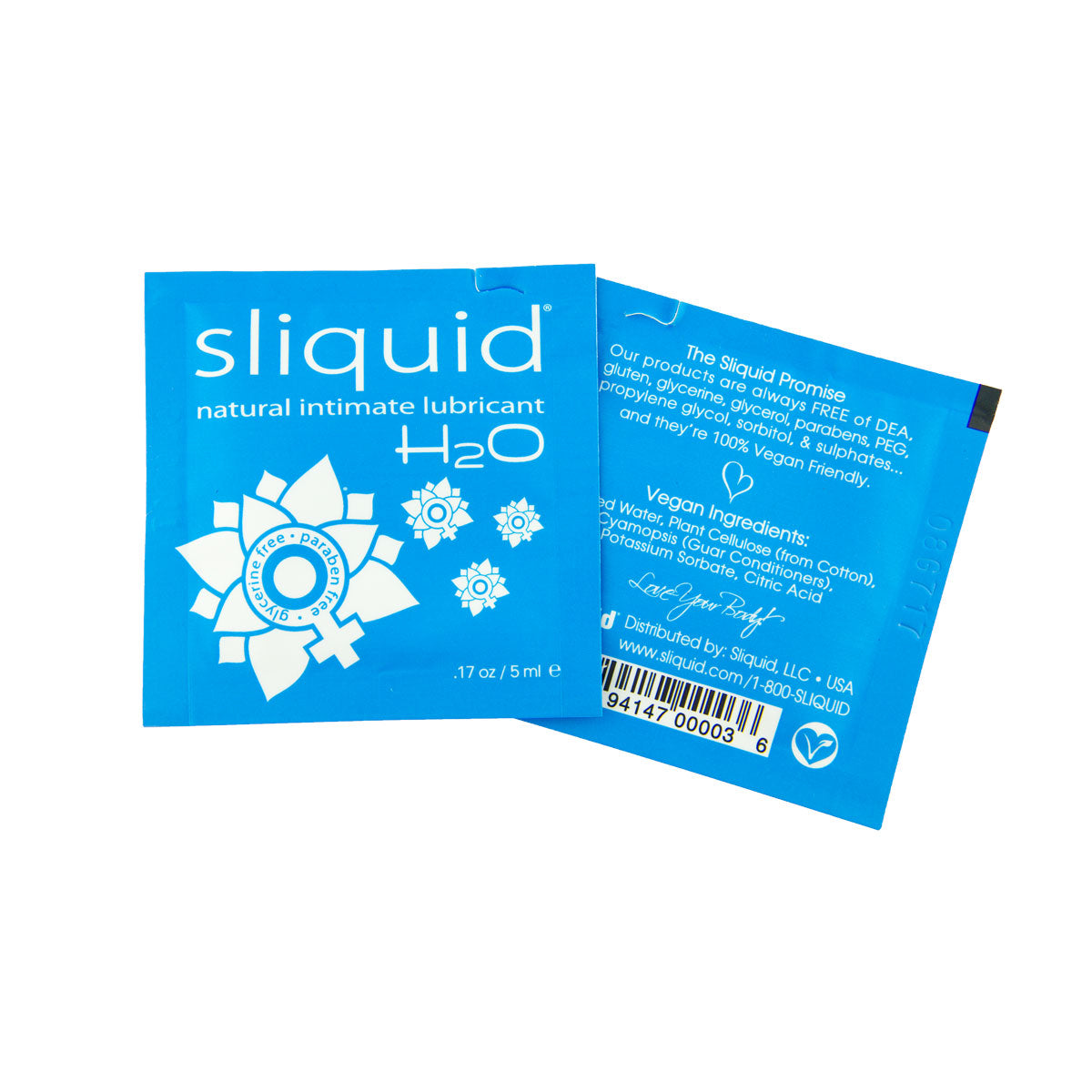 Sliquid® H2O – Lubrifiant naturel intime – 0,17 oz / 5 ml