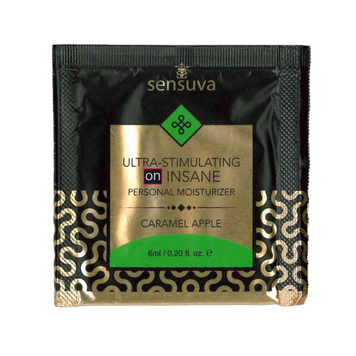 Sensuva – Ultra stimulant SUR INSANE - Pommes de caramel - Foil 6ml/0,20 fl oz.