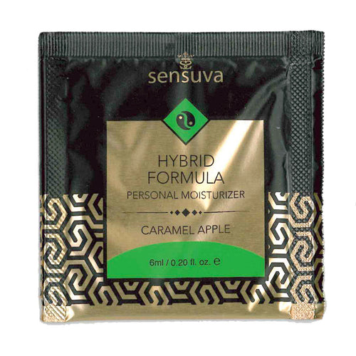 Sensuva – Formule Hybride Hydratant Personnel - Pommes Caramel - Foil 6ml/0,20 fl oz.