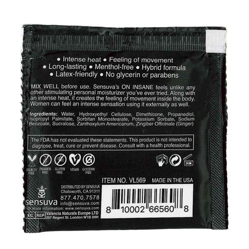 Sensuva – Ultra stimulant SUR INSANE - Cotton Candy - Foil 6ml/0,20 fl oz.