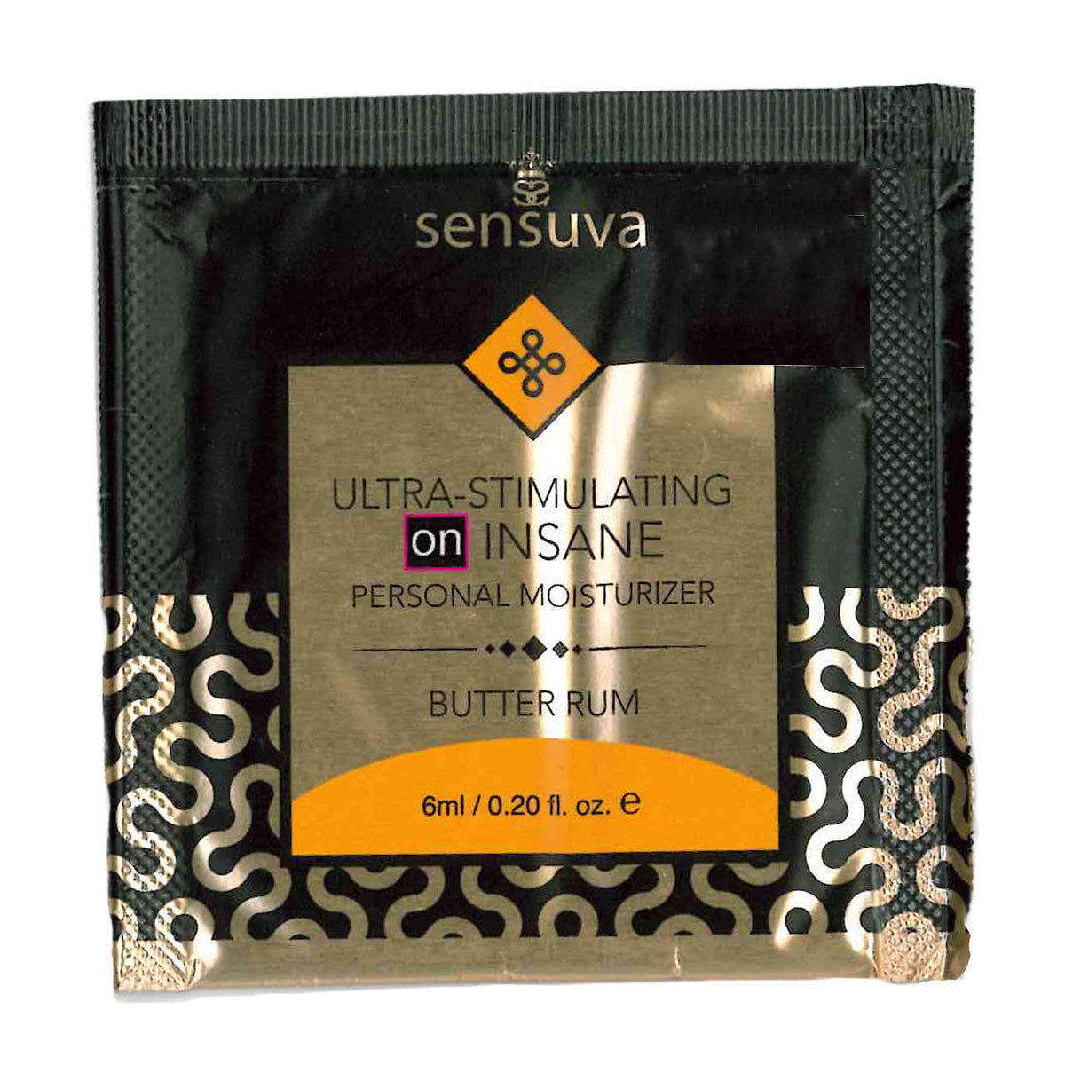 Sensuva – Ultra-stimulant SUR INSANE - Beurre Rhum - Foil 6ml/0,20 fl oz.